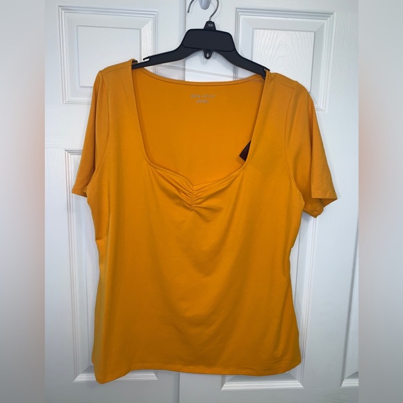 NWT Women's Slim Fit Sweetheart T-Shirt - Ava & Viv XXL(17) & 1X(18) - Picture 6 of 9